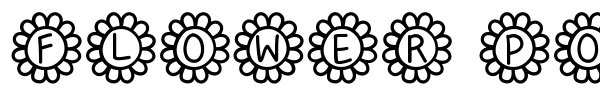 Flower Power font preview